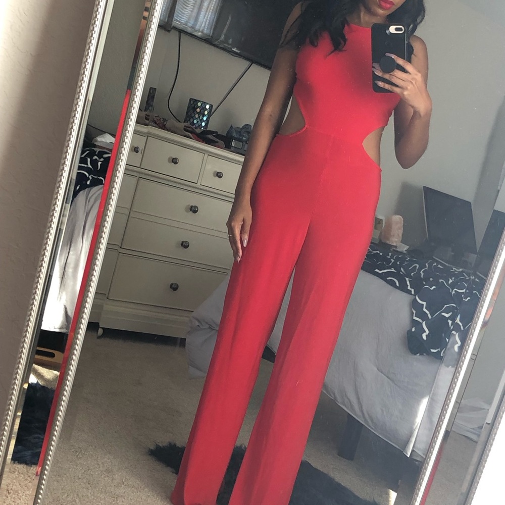 Red Jumpsuit - Picture 3 of 8